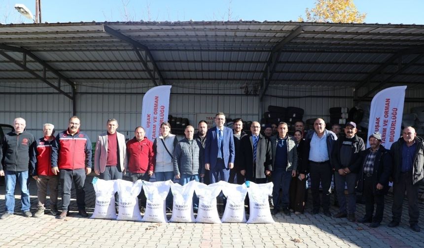 Uşaklı Hayvan Üreticilerine 7800 Kg Bezelye Tohumu Dağıtıldı