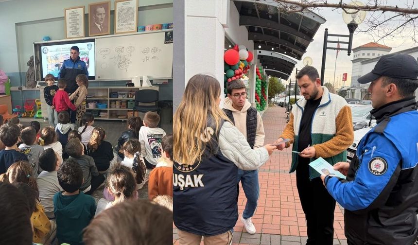 Uşak Toplum Destekli Polis Ekipleri 7’den 70’e Eğitim veriyor