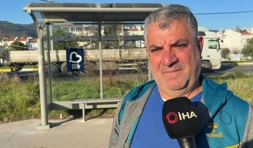 Babanın kızı üşümesin diye yaptığı durak belediyeyi harekete geçirdi