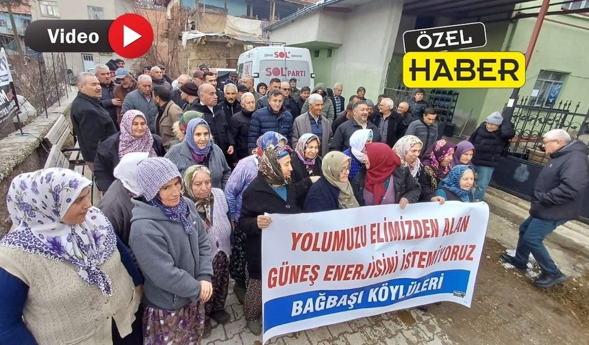 Uşak Bağbaşı köylüleri; “Köyümüze GES kurmak katlimize fermandır”
