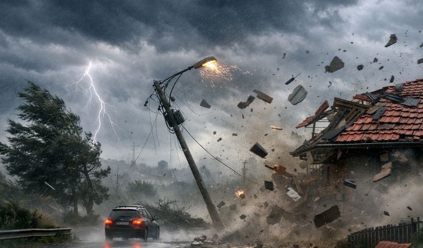 Uşak Valiliği uyardı; yarın kuvvetli fırtına ve rüzgâr var