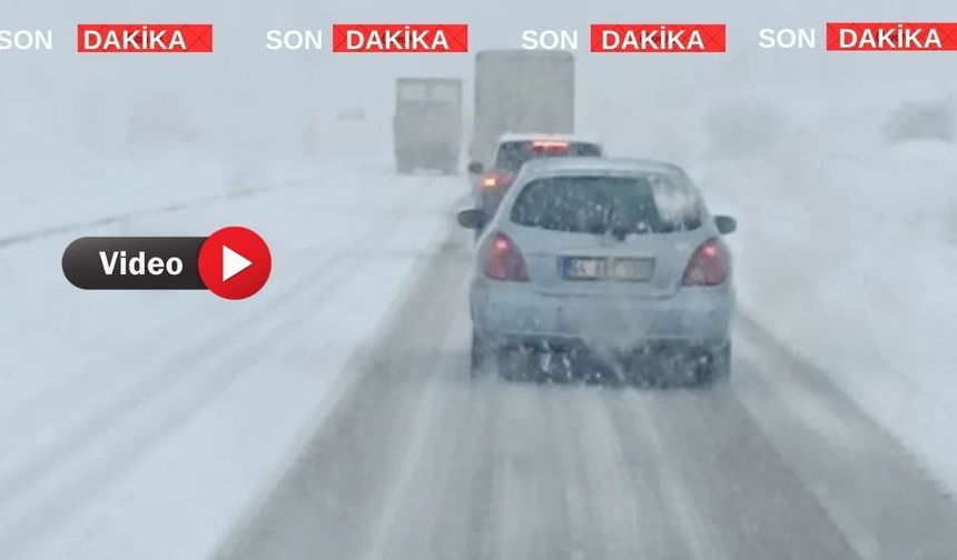 Uşak’ta yoğun kar yolları ulaşımı aksattı Okullar tatil mi?