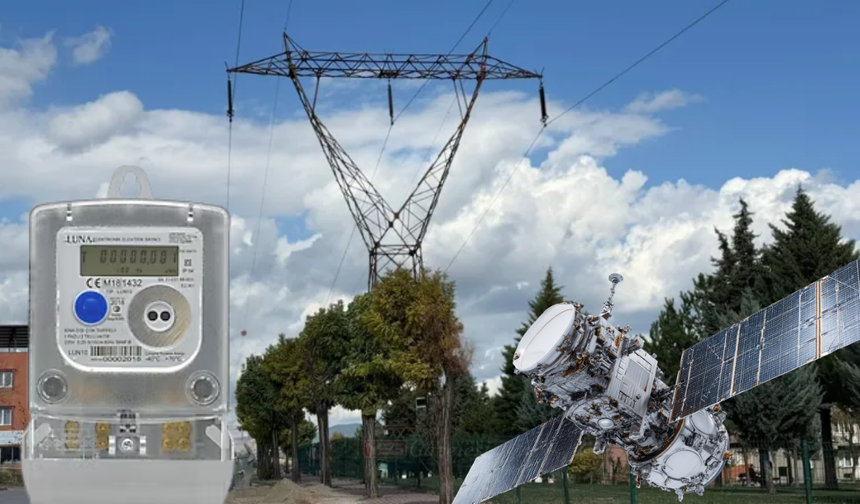 Uşak'ta elektrik sayaçları uydudan okunabilecek