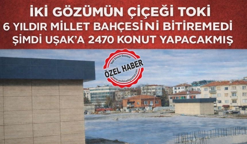 Uşaklı Millet Bahçesi “Ne zaman bitecek?” merak ediyor