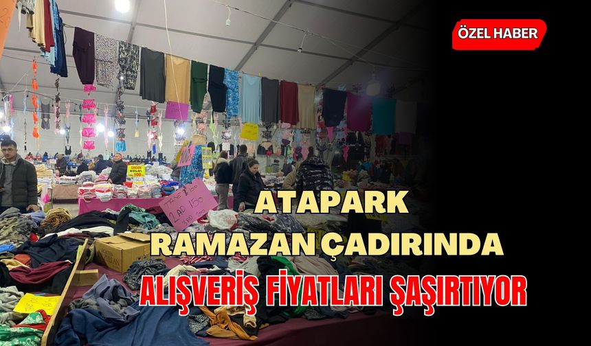 Uşak Atapark Ramazan Çadırında Alışveriş Fiyatları Şaşırtıyor