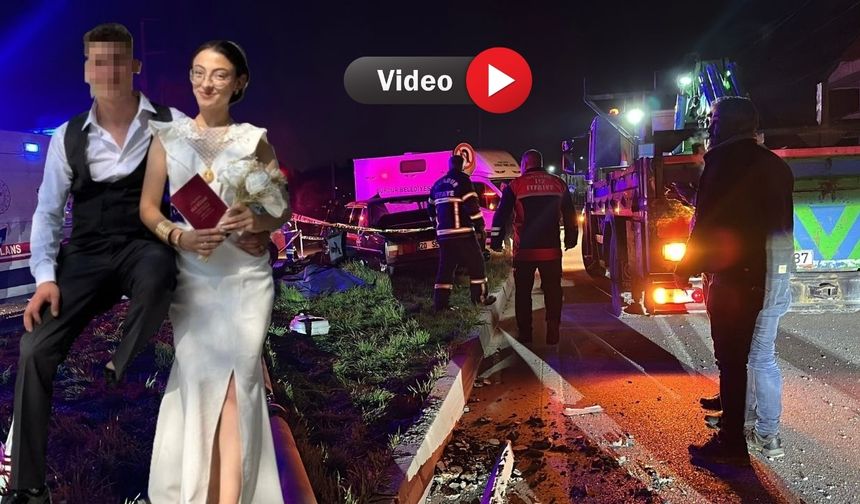 Buna can dayanmaz; 6 aylık gelin kazada yaşamını yitirdi