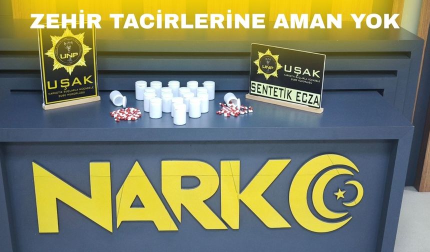 Uşak’ta hap operasyonu 1 kişi tutuklandı