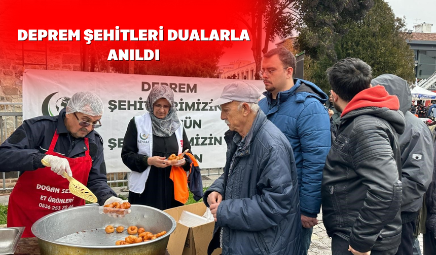 6 Şubat'ta hayatını kaybeden vatandaşlar Uşak'ta hatırlandı