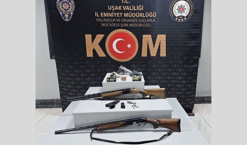 Uşak’ta ruhsatsız silah operasyonu