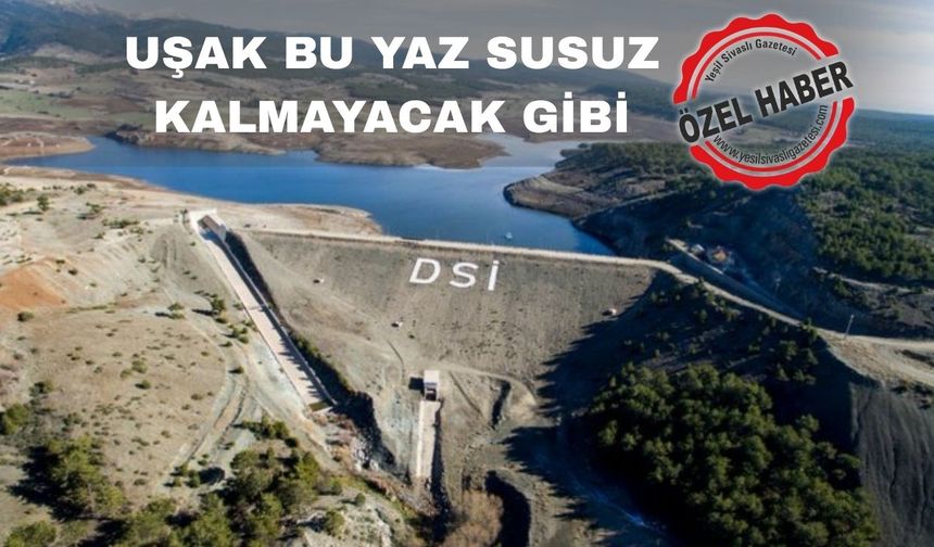 Uşak Küçükler Barajında su seviyesi yüzde 40’a ulaştı