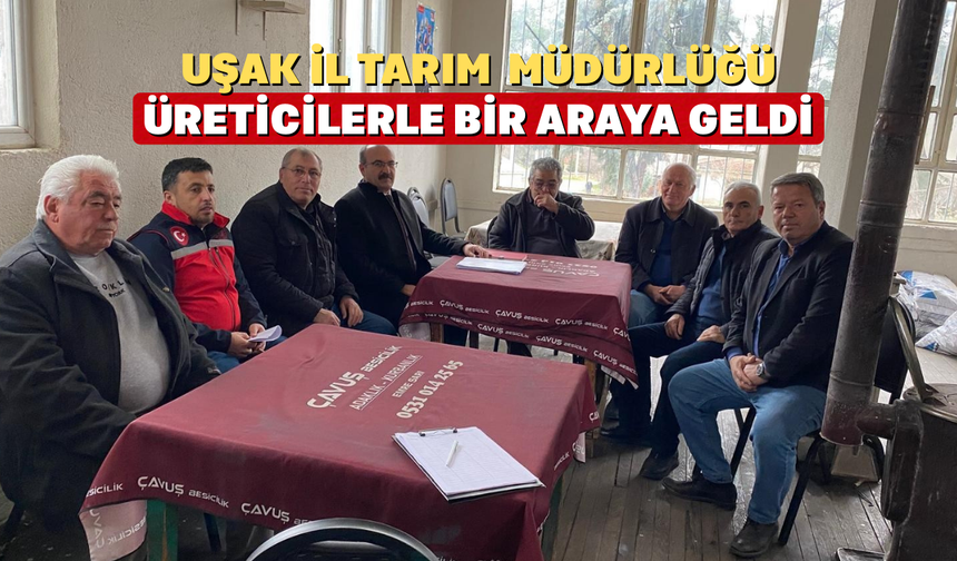 Uşak Tarım ve Orman Müdürlüğü ekipleri sahadaydı