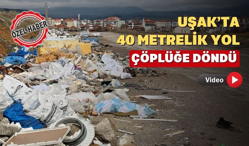 Uşak’ın Gelişen Yüzüne Yakışmıyor 40 Metrelik Yol Moloz Yığınına Döndü!