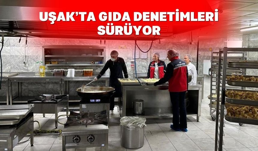 Uşak'ta gıdaya yönelik denetimler sıklaştırıldı