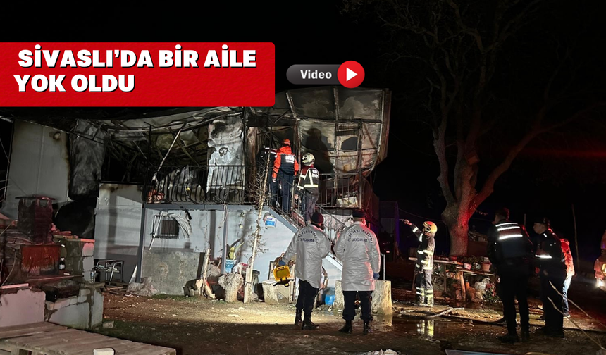 Uşak'ta evde çıkan yangında karı-koca yanarak can verdi