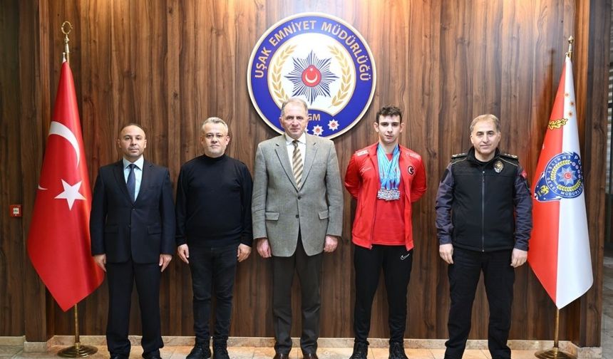 Uşak’ın gururu olan özel sporcu bir polisin oğluymuş