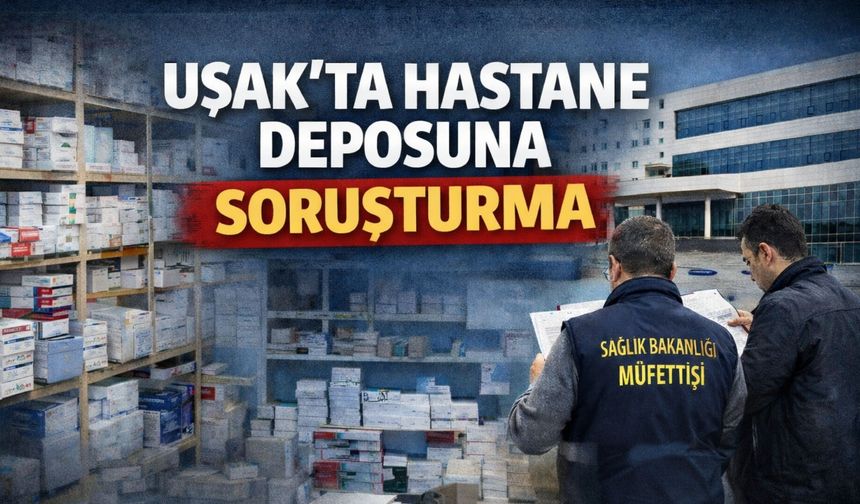 Uşak’ta Hastane Deposuna Soruşturma