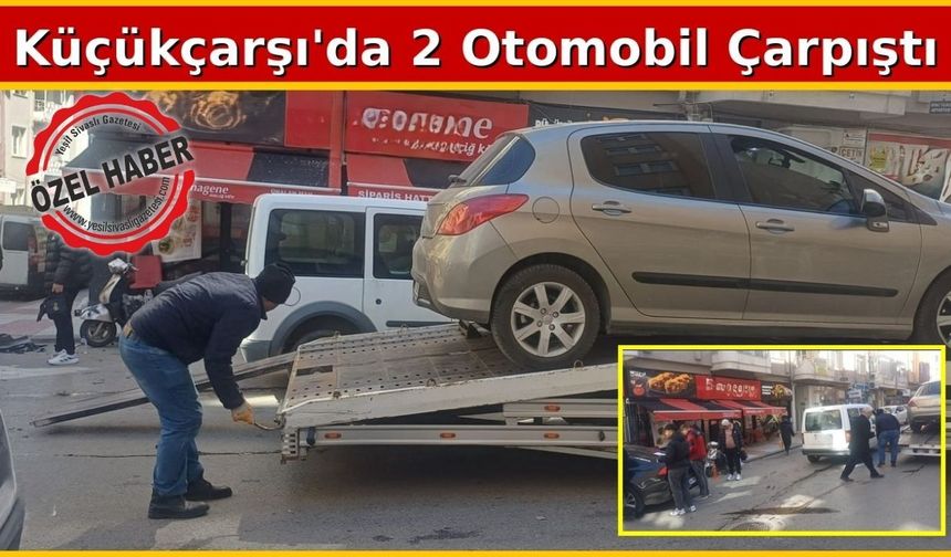 Uşak’ta ters yola giren araç başka bir araçla çarpıştı