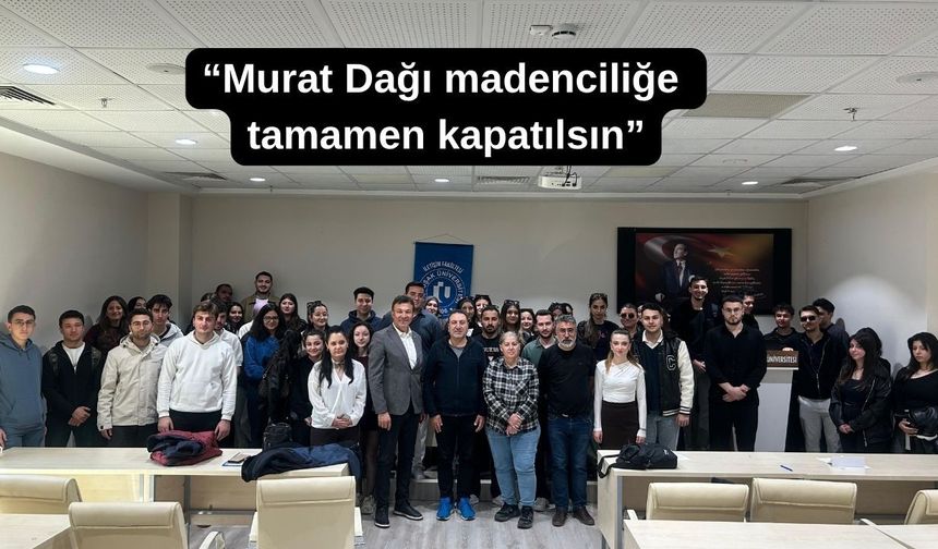 Uşak Üniversitesi Çevre Bilinci Seminerinde Murat Dağı konuşuldu