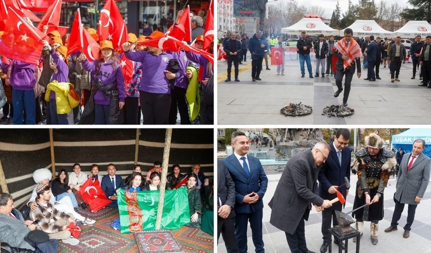 Uşak’ta Nevruz Bayramı coşkulu bir şekilde kutlandı