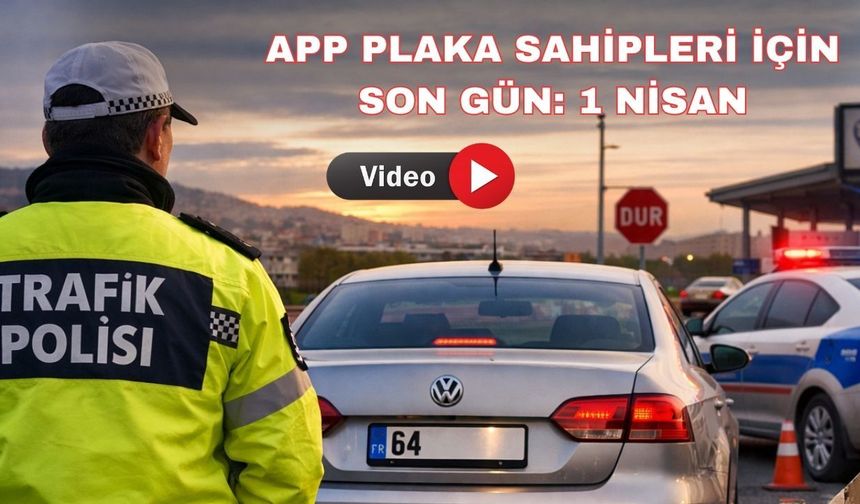 Uşak Emniyet Müdürlüğü APP Plaka sahiplerini uyardı!