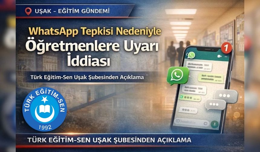 Uşak’ta “paylaşımlarımı beğenmediler” uyarısına tepki