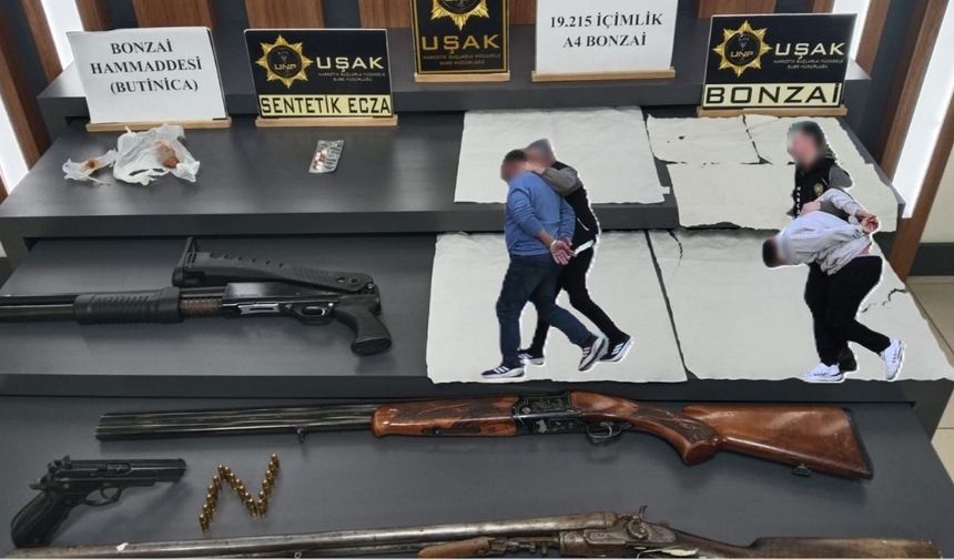 Uşak’ta Zehir Tacirlerine Darbe: 3 Kişi Tutuklandı