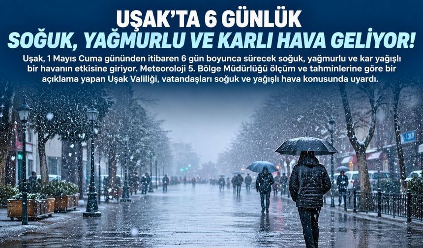 Uşak’ta Baharın Ortasında Kar Yağışı Bekleniyor