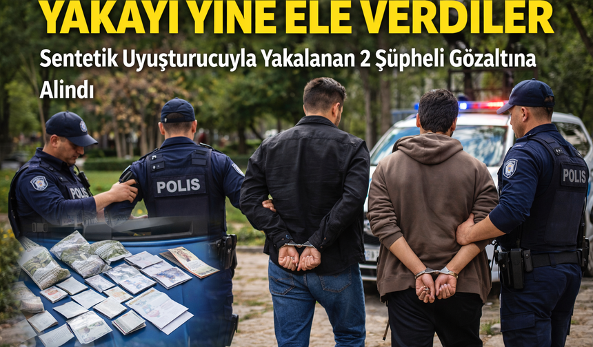 Uşak’ın Banaz İlçesinde A4 yakalatan 2 kişi gözaltına alındı