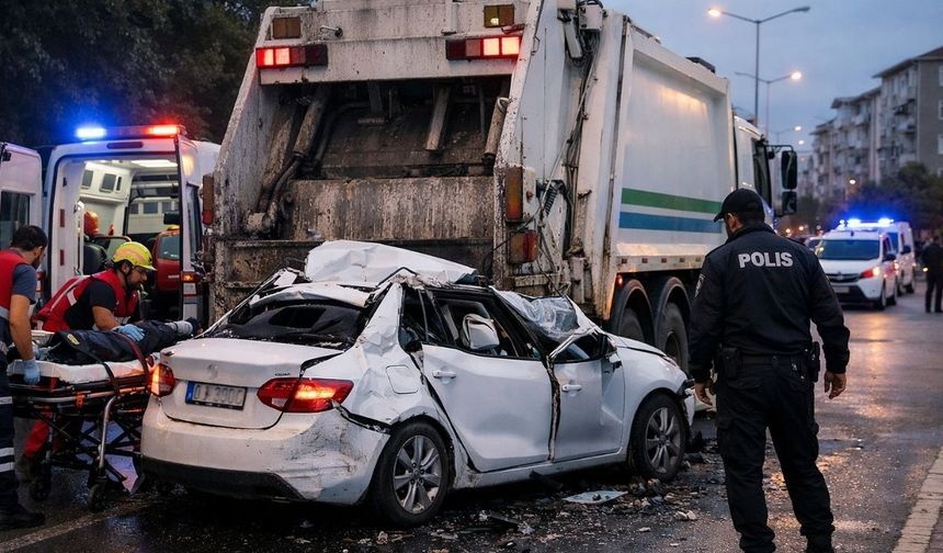 Uşak’ta ilginç kaza: 2 kişi yaralandı
