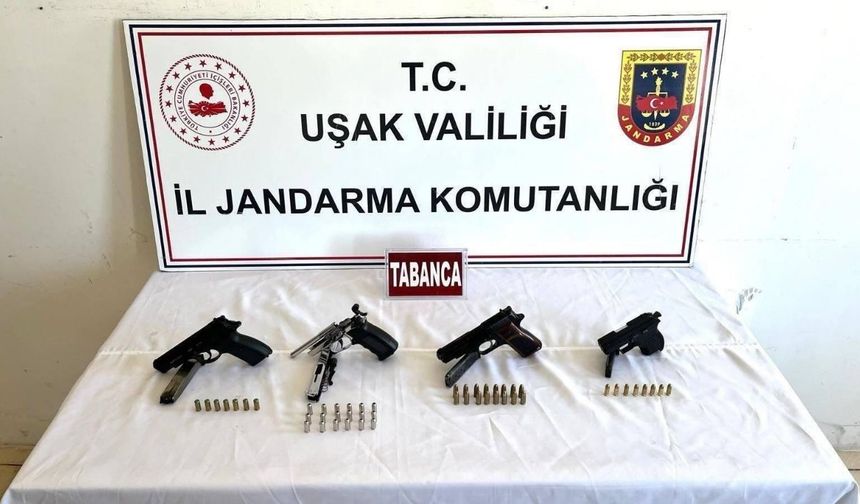 Uşak’ın Eşme ilçesinde kaçak silah yakalandı