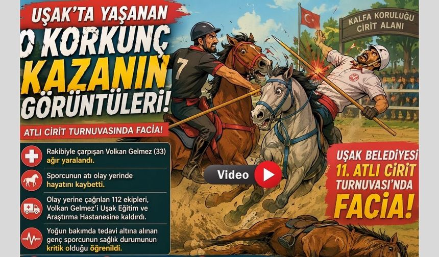 Uşak'ta Yaşanan O Korkunç Kazanın Görüntüleri