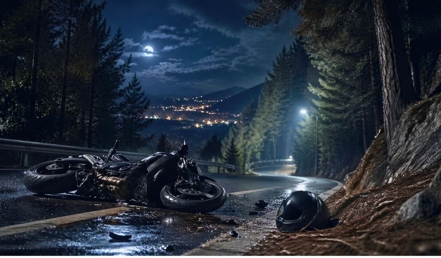 Uşak’ta Motosiklet kazası; Sürücüsü Yaşamını Yitirdi