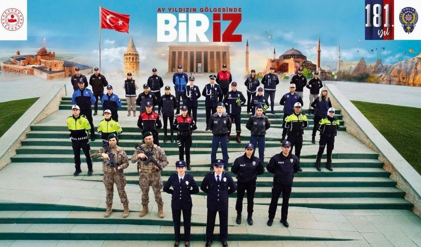 Uşak’ta Türk Polis Teşkilatı 181. kuruluş yıldönümü kutlanıyor