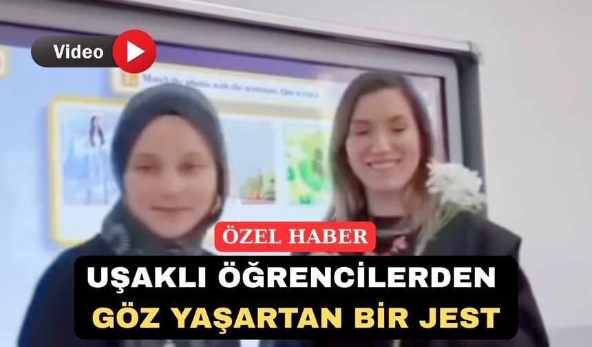 Uşaklı Öğrencilerden “Öğretmenimizin Yanındayız” Akımı