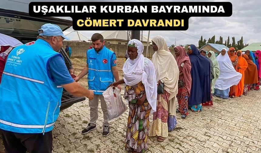 Türk Diyanet Vakfı Uşak Temsilciliğinden Uşaklılara teşekkür