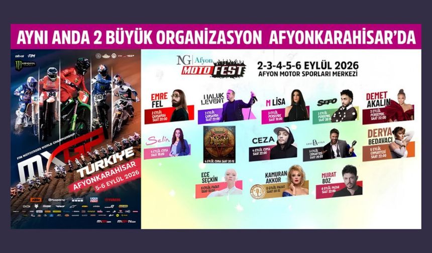 Afyonkarahisar 5 Gün Boyunca Müziğe ve Adrenaline Doyacak