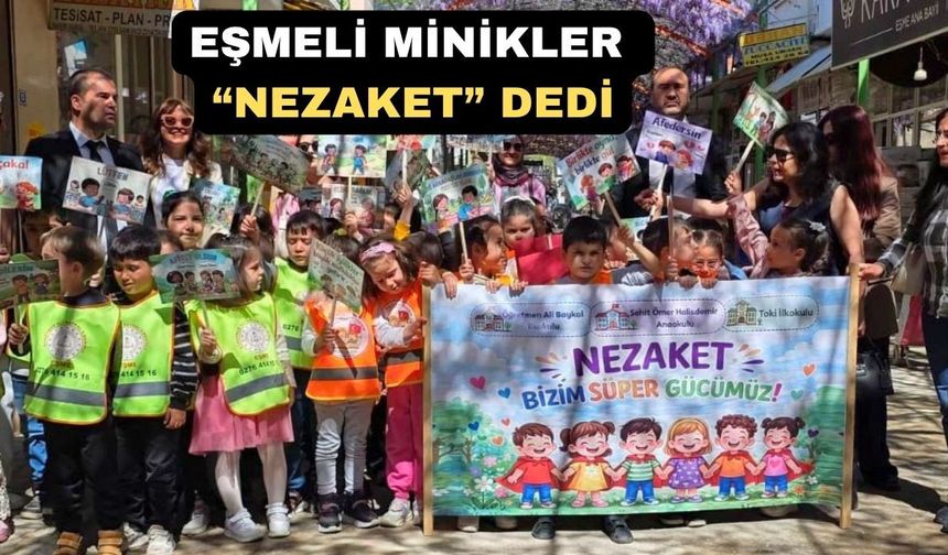 Uşak’ta Minikler “Akran Zorbalığına Hayır” Dedi