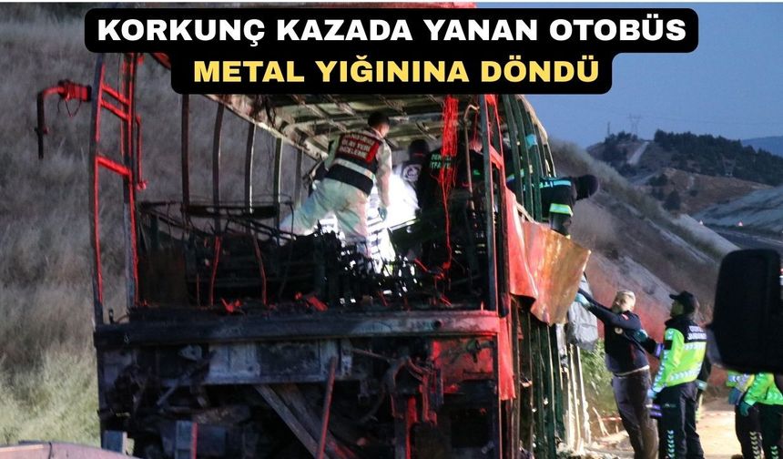 Yolcu otobüsünde 8 kişi yanarak feci şekilde can verdi