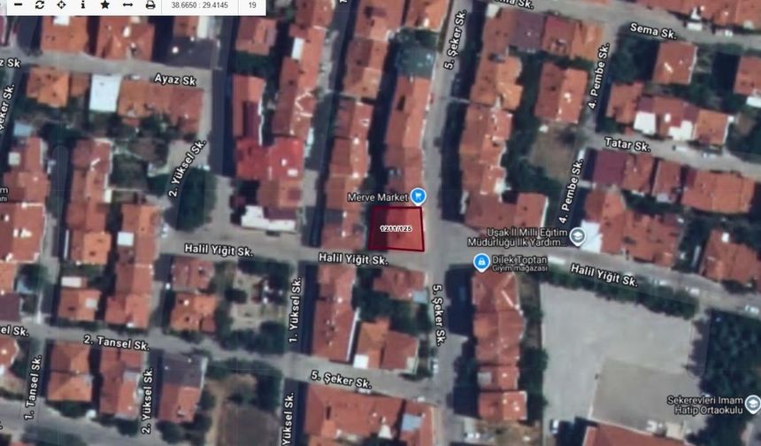 Uşak merkezde icradan satılık bina ve işyeri