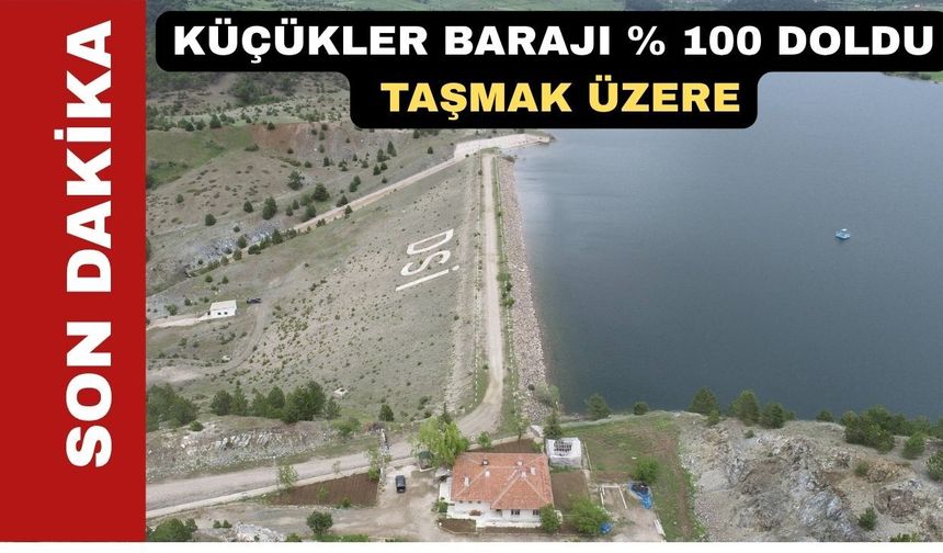 Uşak Küçükler Barajından sel tehlikesi