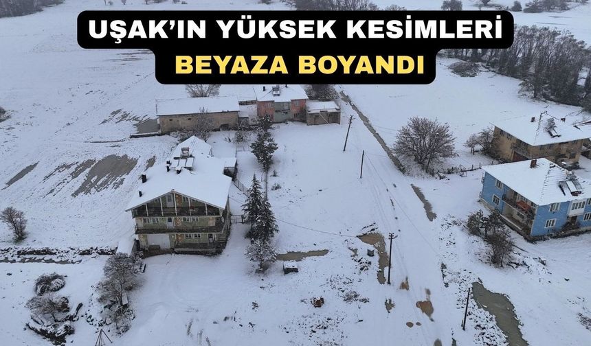 Uşak Dağları Kar ile Boran Oldu