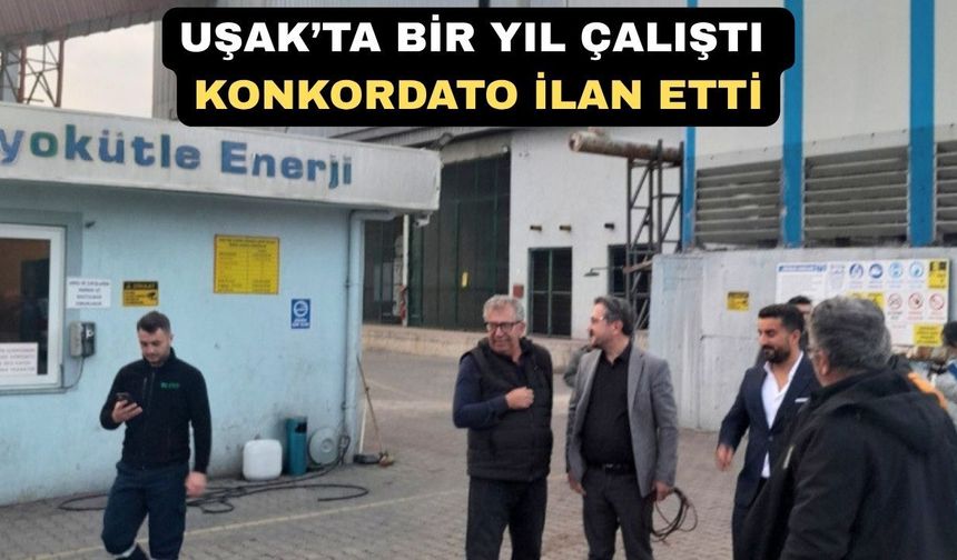 Uşak’ta Biyokütle Enerji Üreten Firma Konkordato İlan Etti