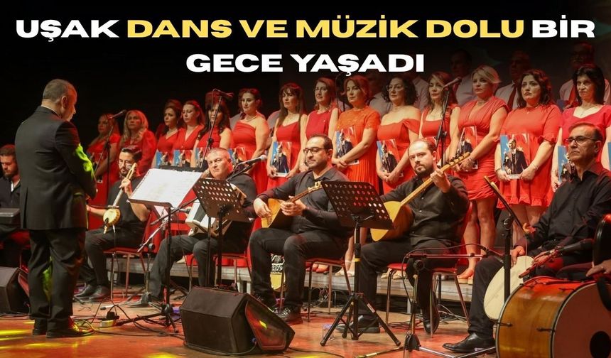 Uşak Aydost THMi Topluluğu müzik ve dans gecesi sundu