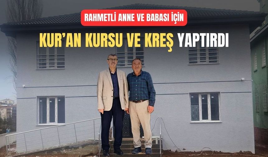 Uşaklı hayırseverin yaptırdığı Kur’an Kursu yakında açılıyor