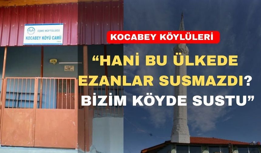 Uşak’ın bu köyünde bir yıldır İmam yok