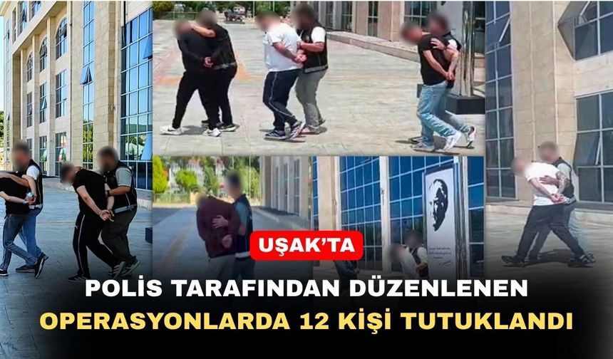 Uşak’ta operasyonlarda para silah ve yasaklı madde yakalandı