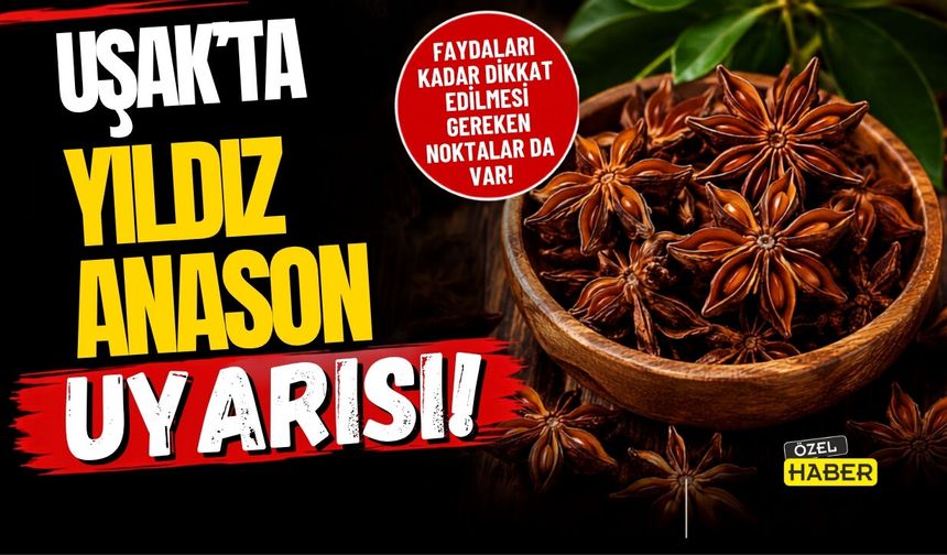 Uşak’ta Yıldız Anason Uyarısı!