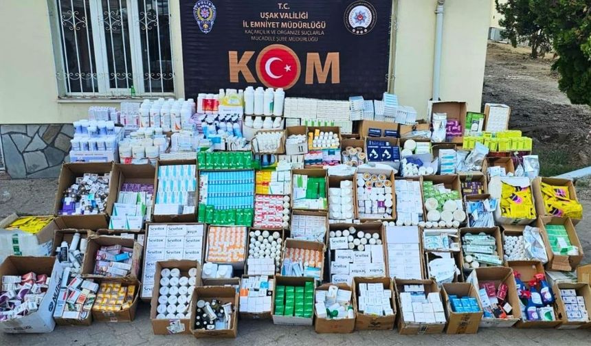 Uşak’ta Operasyon: 5 Bin 958 Kutu Tarihi Geçmiş Hayvansal İlaç Ele Geçirildi