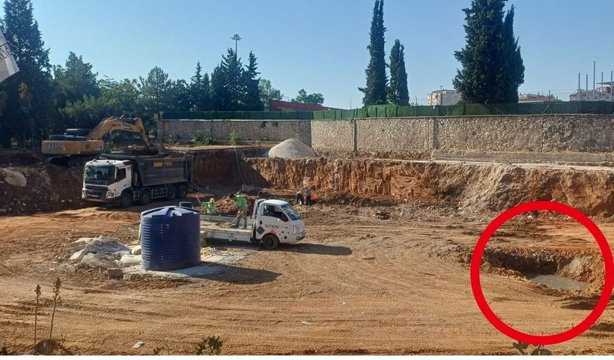 Uşak Öğretmenevi Temelinde Su Çıktı