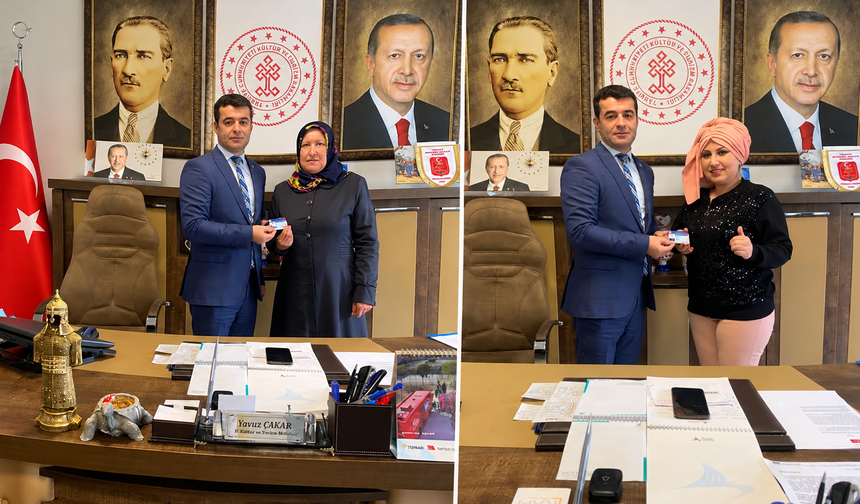 Uşak’ta İki Kadın Sanatçıya Kültürel Miras Kartı